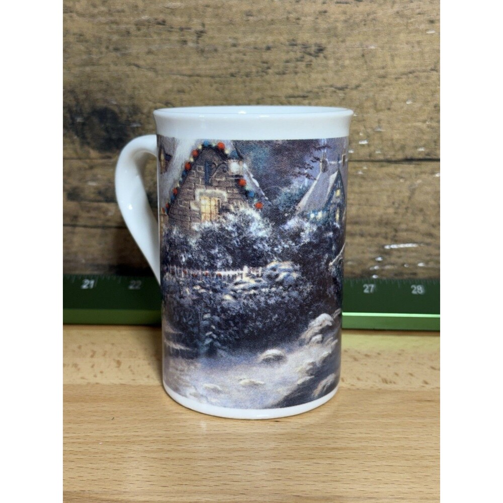 🔥Thomas Kinkade Holiday at Everett's Cottage  2016 Coffee Tea Mug 12 oz - Picture 3 of 12